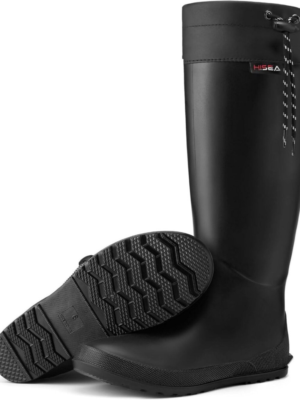 Stylish Knee-High Waterproof Rain Boots for Women - Durable Rubber Mud Shoes